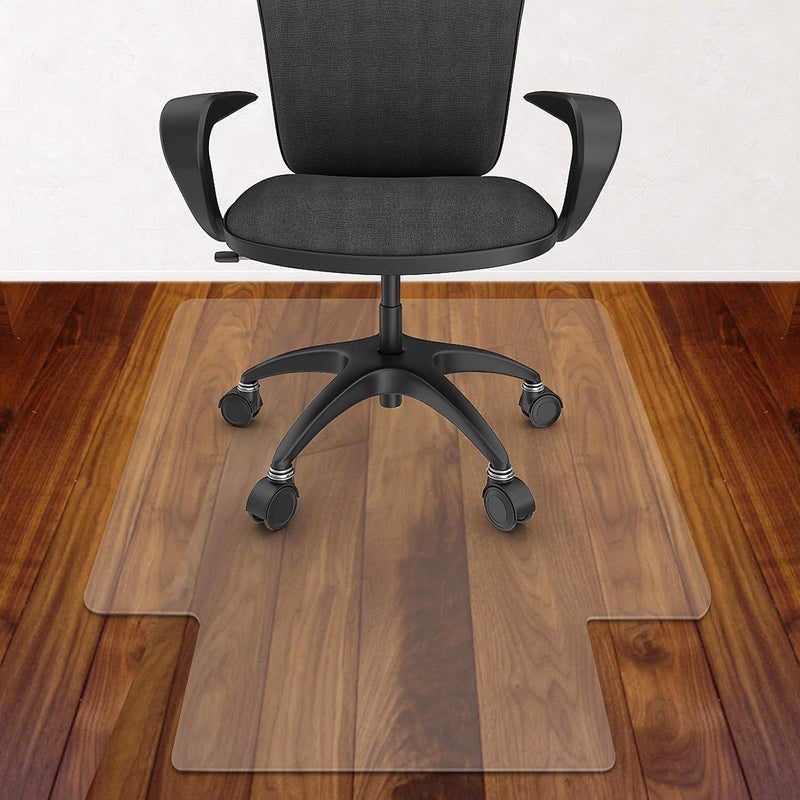 Azadx Office Chair Mat for Hardwood Floor and Tile Floor 30 x 48'', Plastic Mat for Office Chair Easy Glide on Hard Floors, Clear Desk Chair Mat for Wood Floors Heavy Duty - Image 1